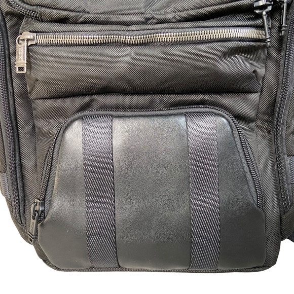 Tumi Alpha Bravo Tyndall Black Nylon Leather Utility Backpack Unisex Travel Bag - Picture 5 of 16